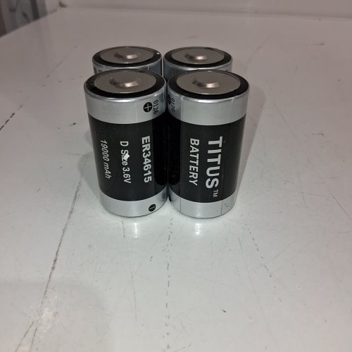 4PK TITUS LITHIUM BATTERIES - D SIZE, 3.6 V, 19000 MAH (MODEL: ER34615) image 2