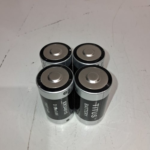 4PK TITUS LITHIUM BATTERIES - D SIZE, 3.6 V, 19000 MAH (MODEL: ER34615) image 3