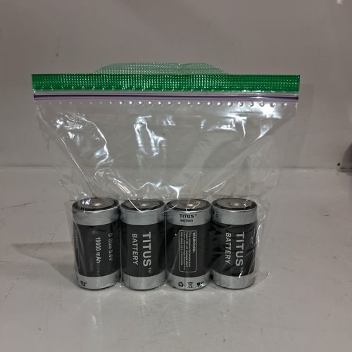 4PK TITUS LITHIUM BATTERIES - D SIZE, 3.6 V, 19000 MAH (MODEL: ER34615) image 5