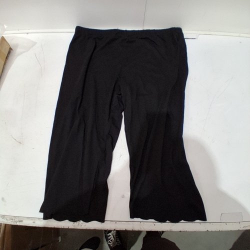 WOMEN'S COTTON STRETCH FLOWY CAPRI PANTS - 3XL - BLACK (STYLE: JP-7286) image 2