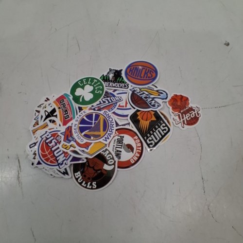 50PC ASSORTED NBA BASKETBALL TEAM LOGO STICKERS (STYLE: CA-054) image 2