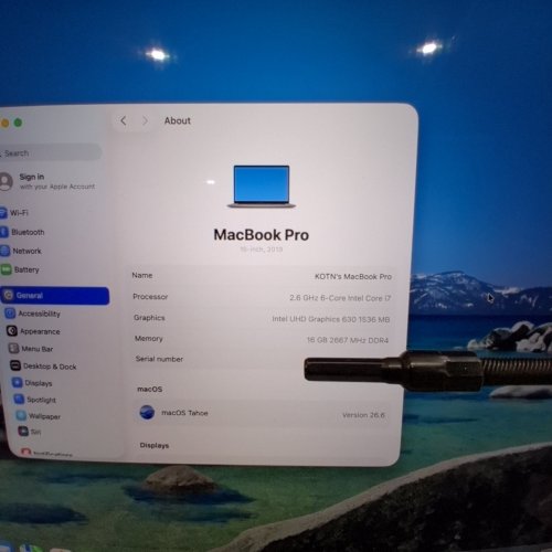 APPLE MACBOOK PRO 16" - 2019 EDITION WITH TOUCH BAR - INTEL I7 2.6GHZ 6 CORE - 512GB SSD STORAGE - 16GB RAM - SPACE GREY - (MODEL:A2141) image 7