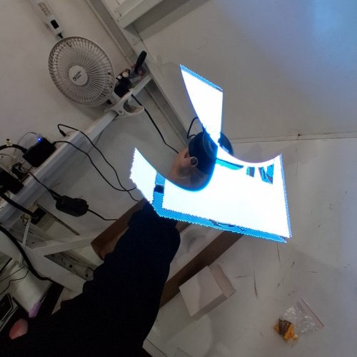 3D HOLOGRAPHIC LED FAN PROJECTOR - BLACK image 5