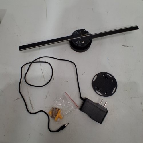3D HOLOGRAPHIC LED FAN PROJECTOR - BLACK image 6