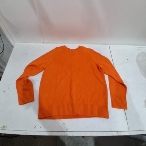 WOMEN'S MICHAEL KORS WOOL & COTTON SWEATER - SMALL - ORANGE (MODEL: MS66113KDX) image 2