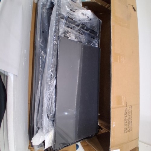REAHOME 7 DRAWER TV STAND WITH TV MOUNT - FIT FOR 32" TO 70" TV - BLACK CARBON FIBER (MODEL:HD049CF) image 6