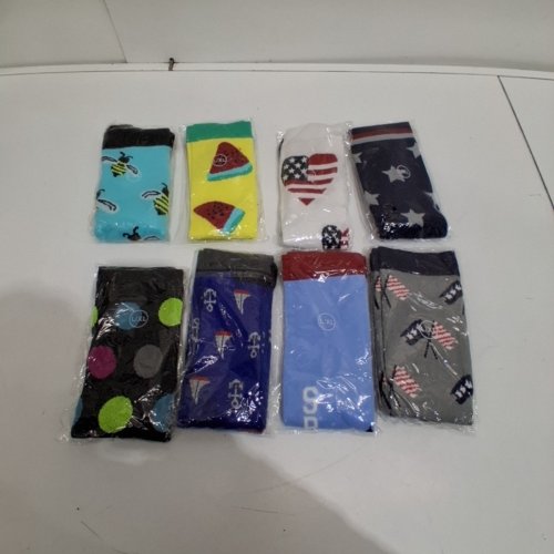 8PR CHARMKING COMPRESSION SOCKS - L/XL - ASSORTED PATTERNS image 2