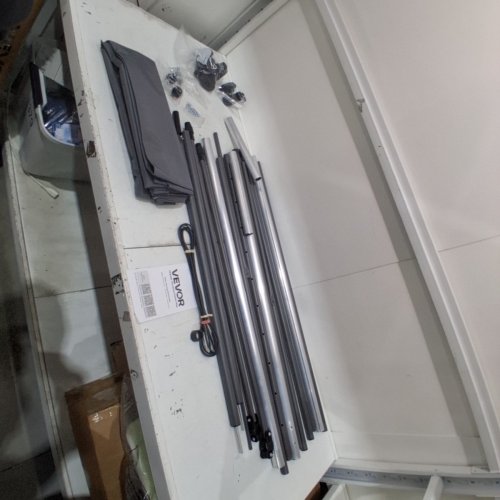 VEVOR MANUAL RETRACTABLE AWNING - 138" X 59" - DARK GREY (MODEL: SDA350120-S) image 3