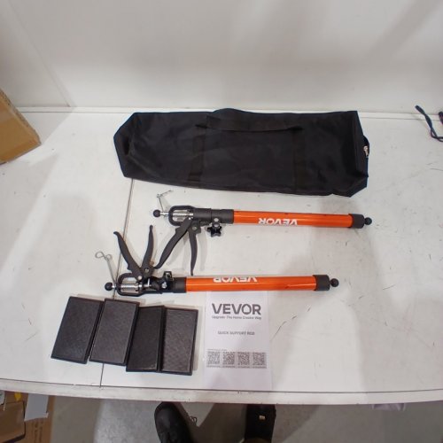 2PK VEVOR ADJUSTABLE CABINET JACK SUPPORT ROD 21.3"-60", ORANGE/BLACK (MODEL: JF-ZCG003-245 ) image 2