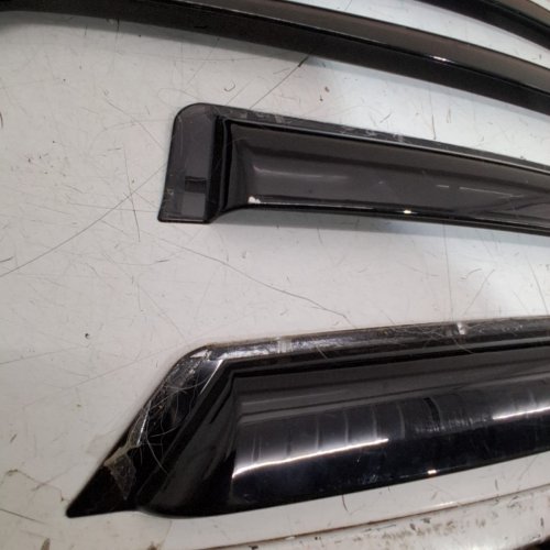 4PC GOODYEAR FLEXIBLE IN-CHANNEL SIDE WINDOW DEFLECTORS - FOR HONDA CIVIC HATCHBACK- BLACK (STYLE: D0972) image 4