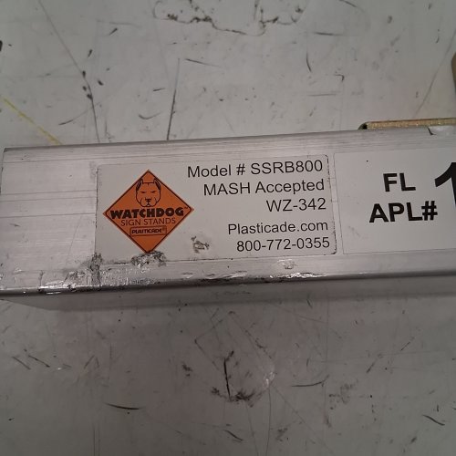WATCHDOG METAL BASE SIGN STAND - STEEL - (MODEL: SSRB800) image 2