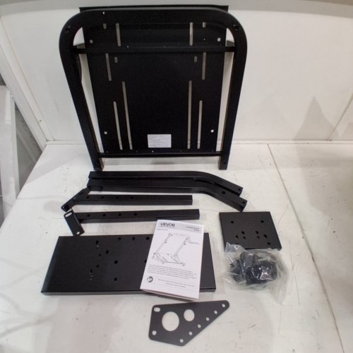 ADJUSTABLE AND FOLDABLE STEERING WHEEL SIMULATOR STAND FOR GAMING COCKPITS - BLACK (MODEL: QY-GL08) image 2