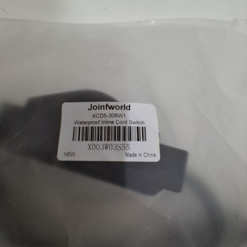 JOINFWORLD WATERPROOF INLINE CORD SWITCH - 2FT - BLACK (MODEL: KCD5-308W1) image 3
