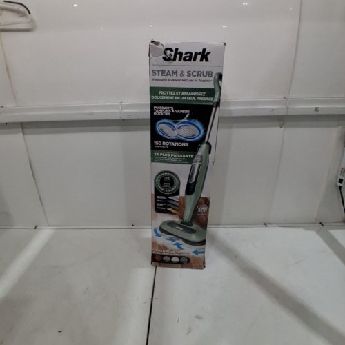 SHARK STEAM & SCRUB SANITIZING STEAM CLEANER MOP WITH ROTATING PADS - 1120W - SAGE GREEN (MODEL:S7000C) image 6