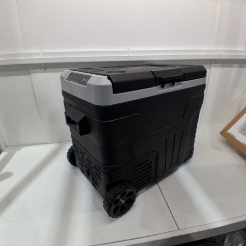 EUHOMY PORTABLE COOLER ON WHEELS FOR CAR - 12V - 50L - BLACK (MODEL: CFB-50) image 6