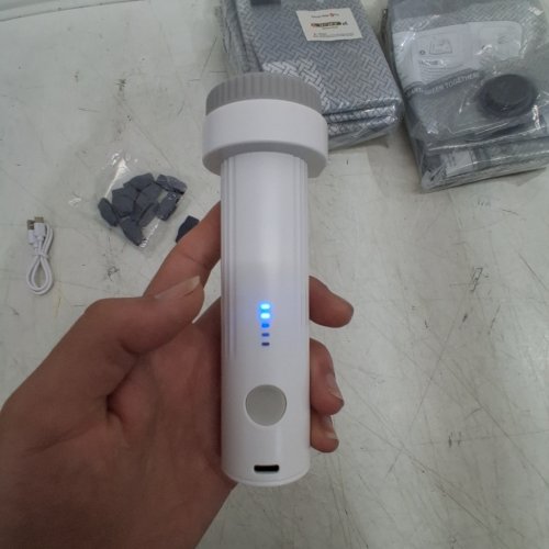 13PC CORDLESS ELECTRIC PUMP FOR VACUUM STORAGE WITH BAGS - WHITE (MODEL: SG-508) image 2