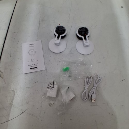 2PK MERKURY SMART WI-FI INDOOR CAMERA 1080P HD - WHITE - (MODEL: MIC-CW248-199W) image 3