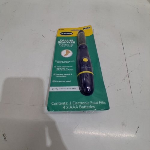 DR. SCHOLL'S CALLUS REMOVER ELECTRONIC FOOT FILE - BLUE image 2