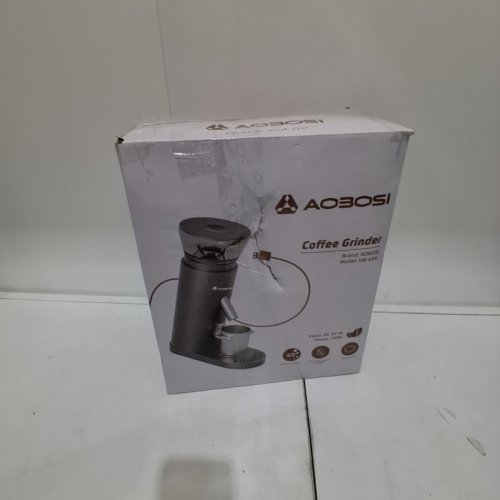 AAOBOSI ELECTRIC CORDLESS COFFEE BURR GRINDER WITH PRECISE 60 GRIND SETTINGS, 5-98S TIMER & ANTI-STATIC - 12" X 4.2" X 9.1" - BLACK (MODEL: HB-686) image 6