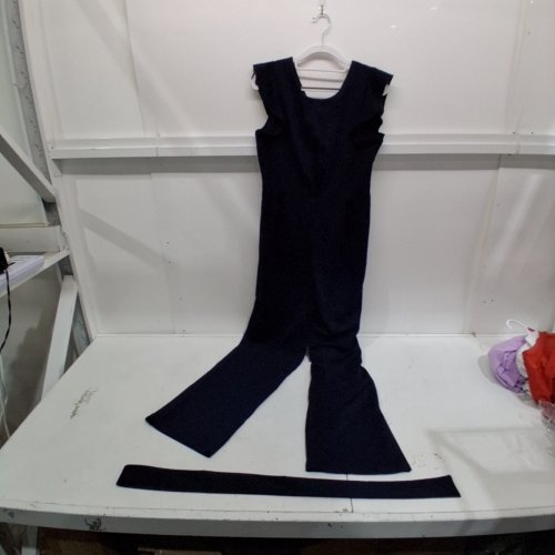 WOMANS WIDE LEG JUMPSUIT - LARGE - BLUE image 2