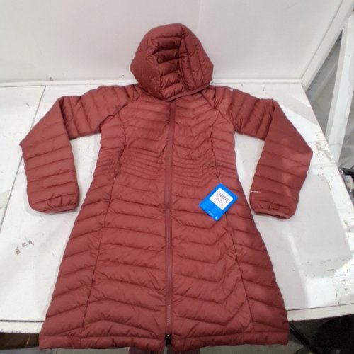 WOMEN'S COLUMBIA POWDER LITE MID JACKET - EXTRA sMALL - DARK CORAL - (STYLE:WK0034-852) image 2