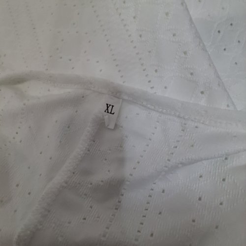WOMEN'S 3/4 SLEEVE TUNIC BLOUSE - EXTRA LARGE - WHITE image 3