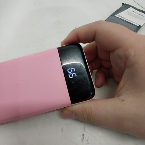 CHARMAST POWER BANK WITH BUILT IN CABLES - 10000 MAH - 5 3/4" - PINK (MODEL: W1148) image 4