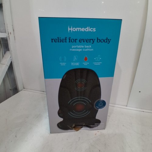 HOMEDICS PORTABLE BACK MASSAGE CUSHION WITH HEAT - BLACK (MODEL: VC-110HA-BK) image 4