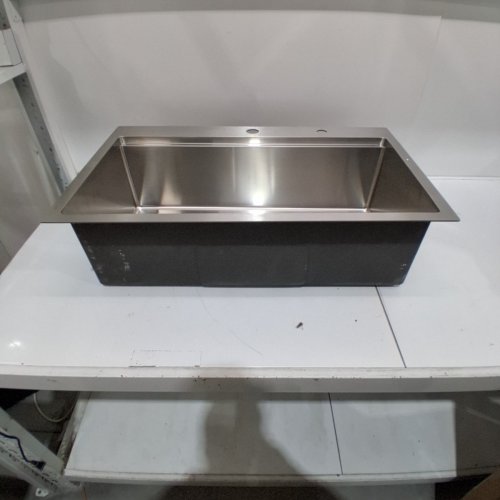 MENATT SINGLE BOWL TOP MOUNT DROP-IN KITCHEN SINK - 30" X 18" X 9" - STAINLESS STEEL (MODEL: CA-MTT3018U) image 2