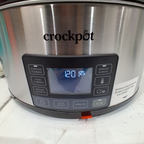 CROCK-POT MYTIME PROGRAMMABLE SLOW COOKER - 6 QT - STAINLESS STEEL / BLACK (STYLE: MYTIME) image 3