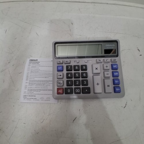 OSALO LIGHT TOUCH CALCULATOR WITH 12 DIGITS, EXTRA LARGE DISPLAY, SOLAR AND BATTERY OPERATED- LIGHT BLUE (MODEL: OS-2135 MAX) image 3