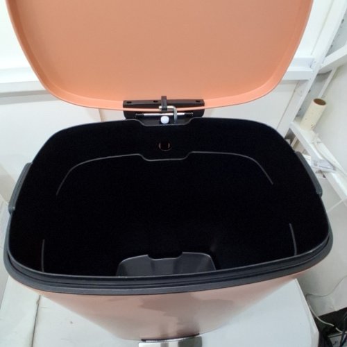 FDW STAINLESS STEEL STEP GARBAGE TRASH CAN WITH LID - 50L - PINK (MODEL: TC-ST13-PINK) image 4