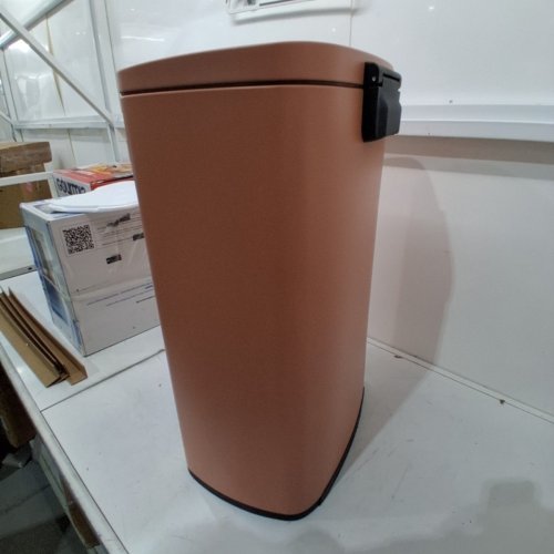 FDW STAINLESS STEEL STEP GARBAGE TRASH CAN WITH LID - 50L - PINK (MODEL: TC-ST13-PINK) image 5