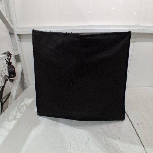 UNBRANDED FOLDABLE FABRIC LAUNDRY HAMPER/BASKET/STORAGE BIN - 24" X 12" - BLACK image 2