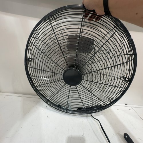 AMAZON BASICS INDUSTRIAL WALL MOUNT FAN - BLACK (ITEM: B0DN21M7VN) image 2