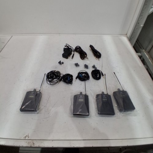 4PC DEBRA AUDIO PRO MONO ER-202 UHF DUAL CHANNEL WIRELESS IN EAR MONITORING TYPE FOR STAGE - BLACK (MODEL: ER-202) image 4