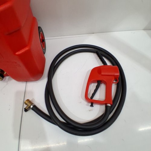 VEVOR FUEL CADDY PORTABLE FUEL STORAGE TANK ON WHEELS - 15 GALLON - RED (MODEL: YOILP5035M)) image 4