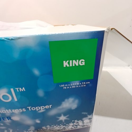 NOVAFORM SOOTHING COOL PLUS GEL MEMORY FOAM MATTRESS TOPPER - 3" - KING (MODEL: 5529226) image 4