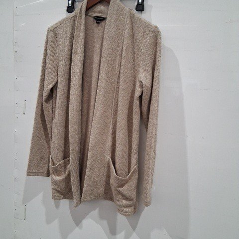 WOMEN’S TAHARI LONG SLEEVE OPEN CARDIGAN - SMALL - BEIGE - (STYLE:4448400) image 2