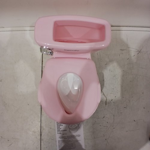 SUMMER BY INGENUITY "MY SIZE POTTY PRO" POTTY TRAINING TOILET WITH FLUSHING SOUNDS AND STORAGE - 50LBS MAX - PINK (MODEL: 17137) image 3