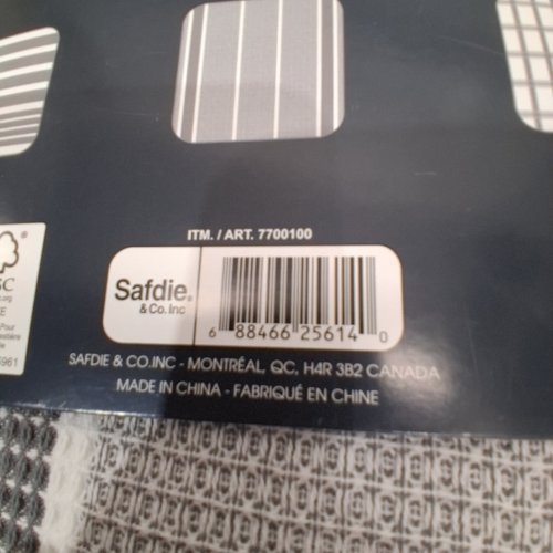 14PK KITCHEN WORKS STRIPED COTTON DISHCLOTHS - 14" X 14" - GRAY AND WHITE (ITEM: 7700100) image 2
