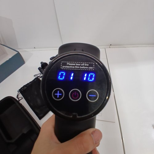 HOPOSO MASSAGE GUN DEEP TISSUE PERCUSSION MASSAGER 30 SPEED LEVEL - 8 MASSAGE HEADS 4800RPM MAX - CARBON BLACK (MODEL: YL-MG001) image 2