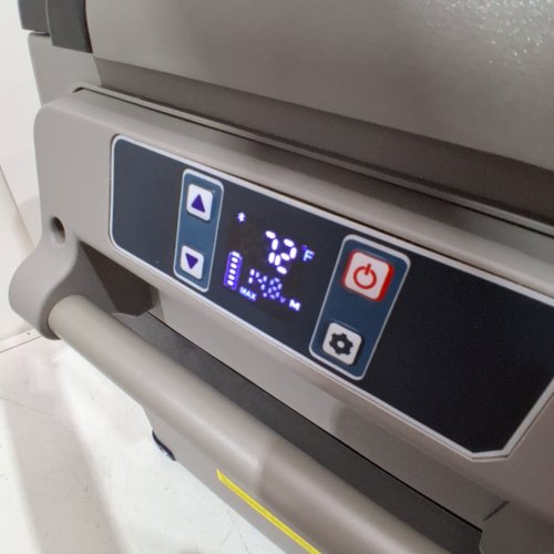 EUHOMY ELECTRIC COOLER CAR REFRIGERATOR WITH BLUETOOTH APP CONTROL - 12V/24V DC - 47QT - BLACK/GREY - (MODEL: CF-45)) image 2