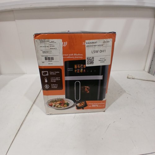 BLUEBOW 8-IN-1 ELECTRIC AIR FRYER WITH DIGITAL LED TOUCHSCREEN - 6 QT - BLACK image 8