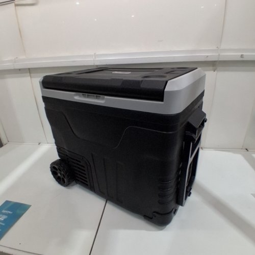 EUHOMY PORTABLE ELECTRIC COOLER AND FREEZER WITH WHEELS & 2 COMPARTMENTS - 50L - 12V DC / 110-240V AC - BLACK/GREY (MODEL: CFB-50) image 7