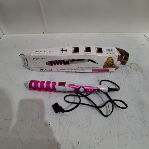 QIANG LI PROFESSIONAL HAIR CURLER IRON - PINK - (MODEL: QL-118) image 3