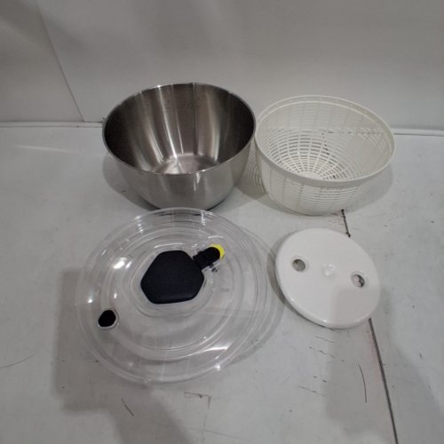 MIU HAND OPERATED DISHWASHER SAFE SALAD SPINNER - 6L - STAINLESS STEEL (MODEL: 2863207) image 2