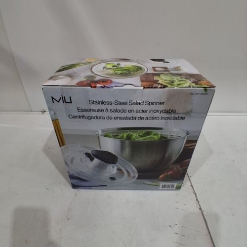 MIU HAND OPERATED DISHWASHER SAFE SALAD SPINNER - 6L - STAINLESS STEEL (MODEL: 2863207) image 4