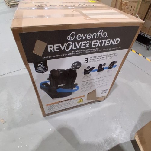 EVENFLO REVOLVE360 EXTEND ALL-IN-ONE ROTATING CAR SEAT - 4 TO 120LBS MAX - BLACK (MODEL: CS360212310C) image 5