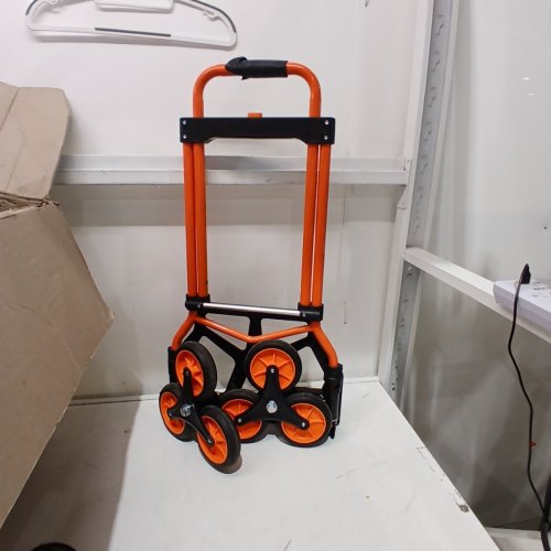 VEVOR STAIR-CLIMBING DOLLY - 260 LBS MAX - ORANGE AND BLACK image 2